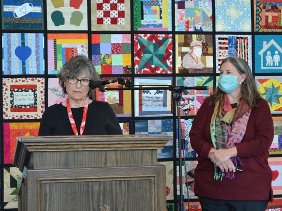 Community quilt 'Made With Love' adorns Windsor City Hall lobby